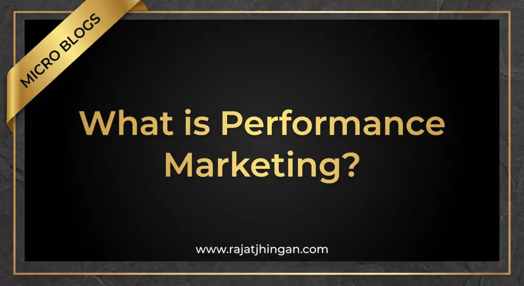 what is performance marketing